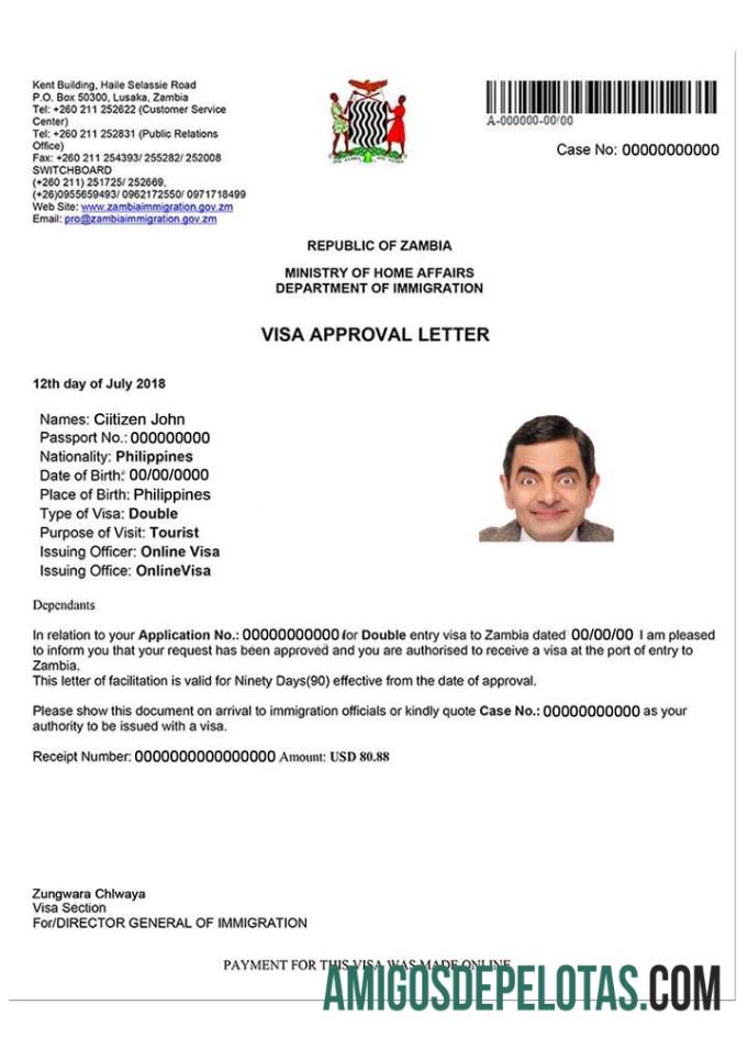 ZÂMBIA É O SONHO exemplo